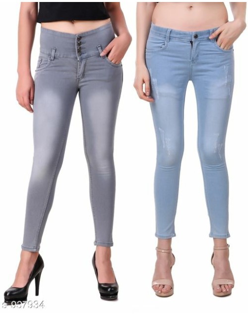 Lootkabazaar Women's Elegant Denim Jeans Combo (LWEDJC005)